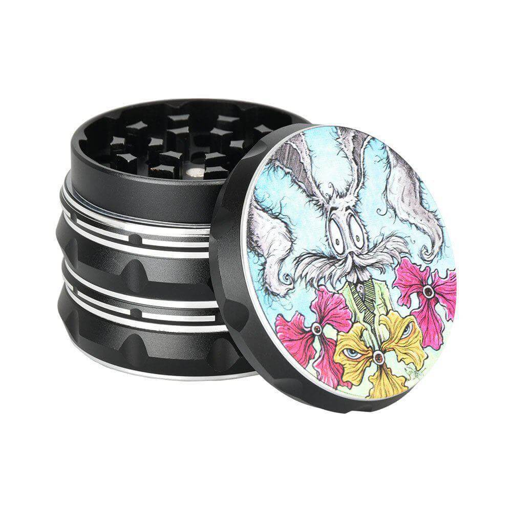 Sean Dietrich 4-Piece Herb Grinder 2.25" with colorful floral design and precision grinding features.