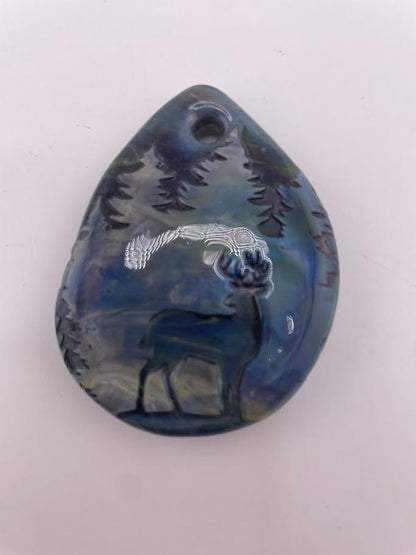 Brando Glass Pendant - Handcrafted Nature & Wildlife Collection