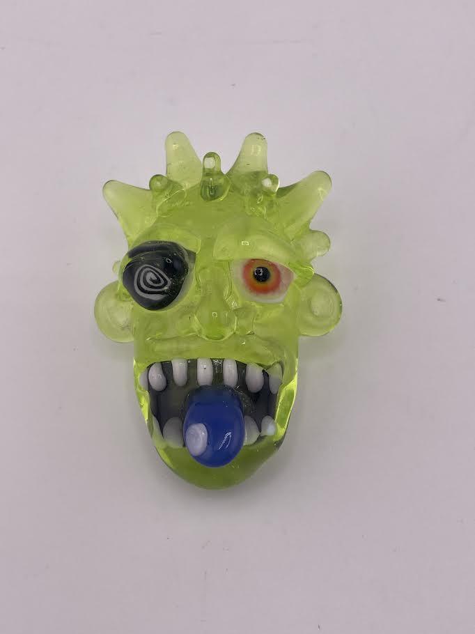Tim Doane Glass Pendant - Crazy Face
