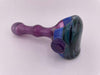 Highgrade Glass Dry Pipe - Full Color w/ Reversal Wig Wag Cap