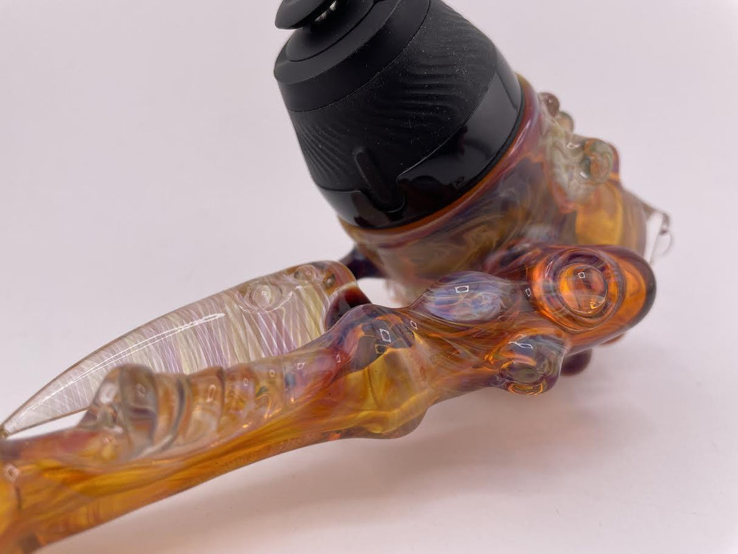 Brando Glass Puffco Proxy Pipe - Amber with Horn
