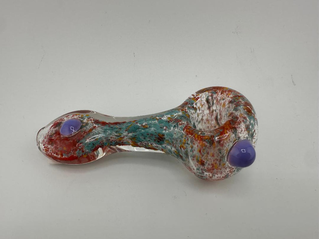 Highgrade Glass Dry Pipe  - Frit Colored