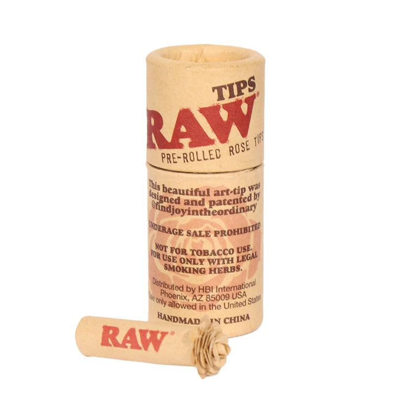RAW Rolling Papers Pre-rolled Rose Tips
