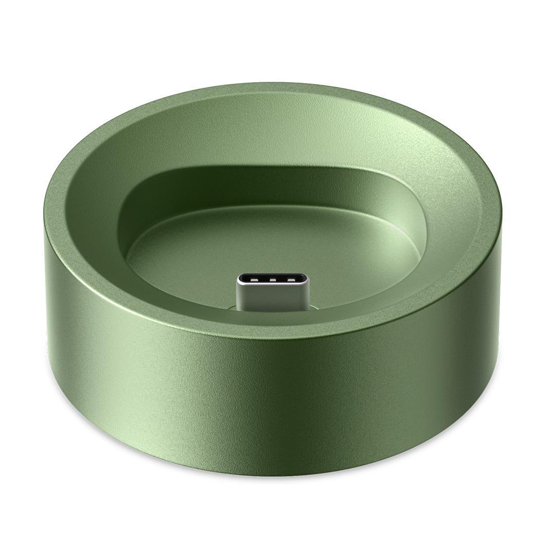 Pax Flow Accessories - Charging Dock ( Coming soon ) in Greenstone color, sleek and modern design.