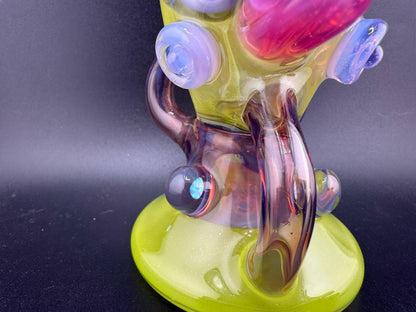 Creep Glass Faceted Totem Bird 10mm 90°
