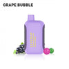 LUFFBAR Dually vape in lavender with grape and bubblegum flavored candies, showcasing vibrant Grape Bubble flavor.