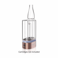 Hamilton Devices PS1 2-in-1 vape cartridge and concentrate bubbler with transparent design, cartridges not included.