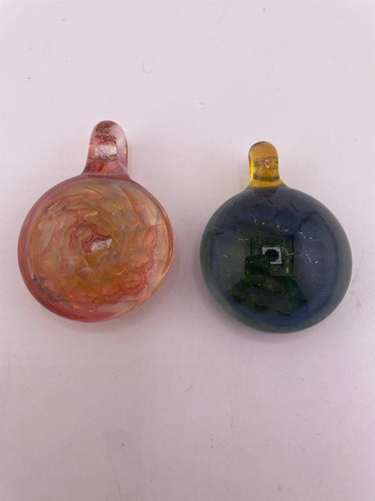 Brando Glass Pendant - Fumed Honey Comb