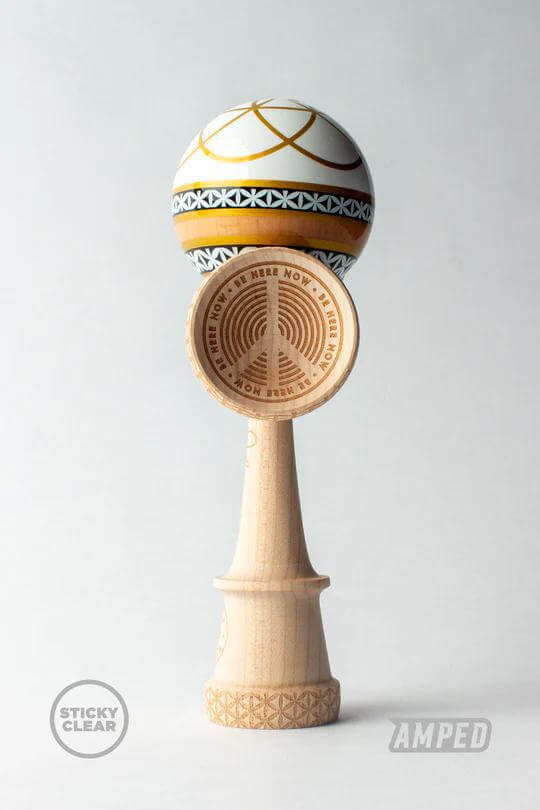 Sweets Kendama Johnny Raekes Amped model featuring a stylish design and smooth wooden handle.