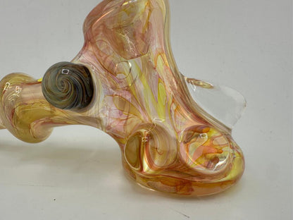Royals Glass 24k Gold Fumed Hammer Pipe