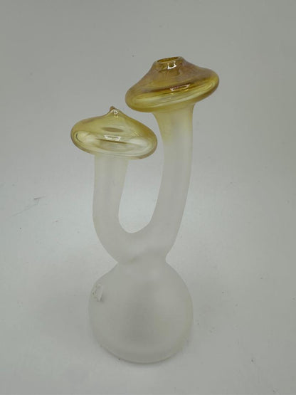 Filla John Glass Dry Pipe - Stand Up Double Mushroom