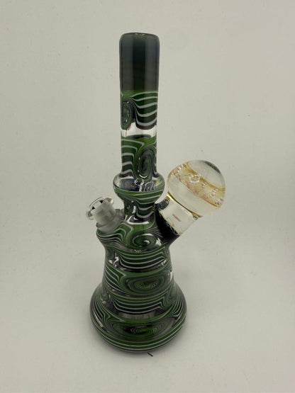 Highgrade Glass Heady Grommet Mini Tube 10mm 45° Green