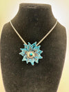 Pablos Glass Flower Pendants