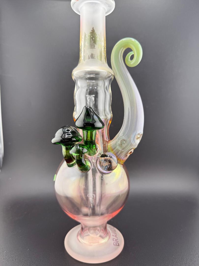 Brando Glass Sandblasted Mushroom Tree Rig 14mm 45°