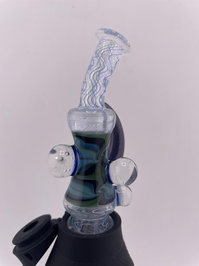 Brando Glass Puffco Proxy Core Accessory - Mini Rig Mouthpiece Fully Worked UV & Crushed Opal