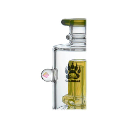 CaliBear Glass Puffco Peak / Puffco Peak Pro Glass Attachment  - Double Perc w/ Encased Opal