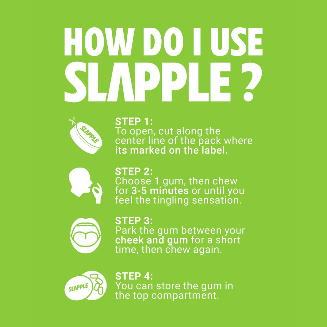 Slapple Nicotine Gum | Bold Flavors & Convenient Nicotine Boost