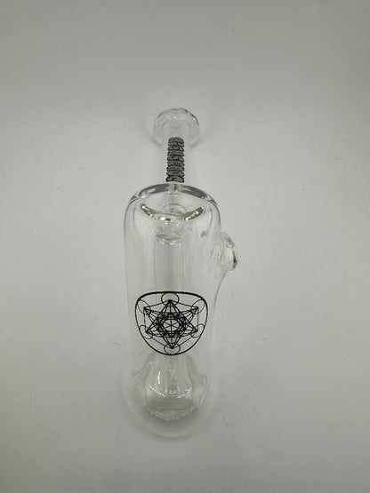 Highgrade Glass Flower Bubbler - Simple Sacred Geometry