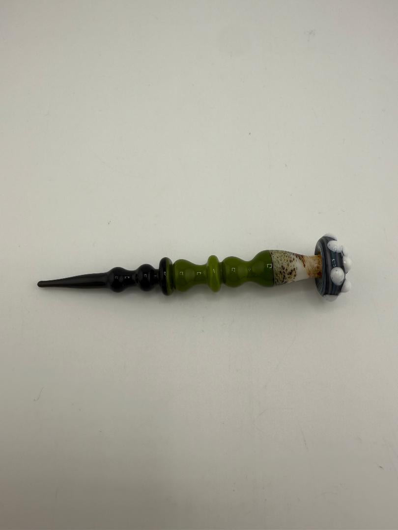 Paulson Pieces Heady Glass dab Tool American Made Spokane Washington 1 tool laying down Mushroom 
