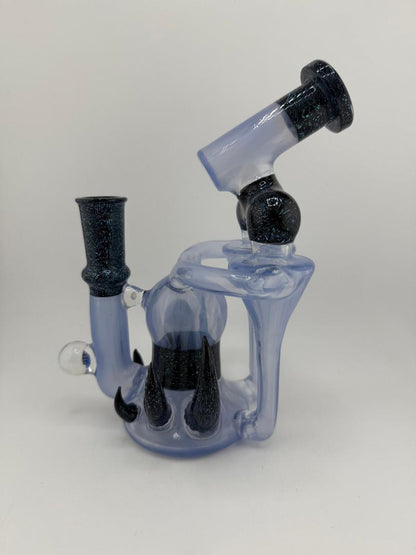 Crondo Glass Blue & Dichoric Double Recycler 14mm 90°