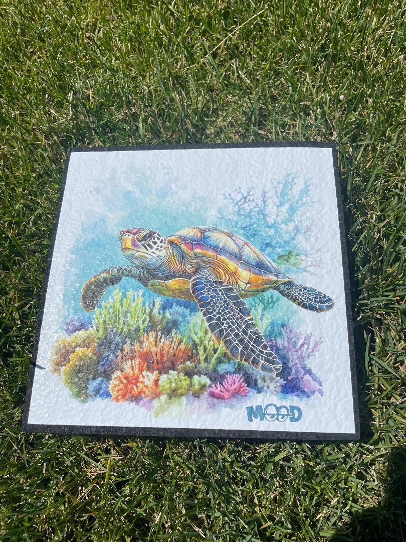 MoodMats Protective Mat – Turtle Seascape