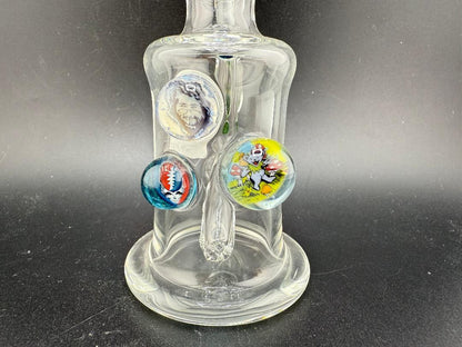 Brando Glass Clear Grateful Dead Millie Mini Rig 10mm 90