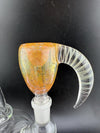 Crondo Horn Slide 14mm made from ethically-sourced horn with a polished finish, showcasing vibrant colors and unique design.