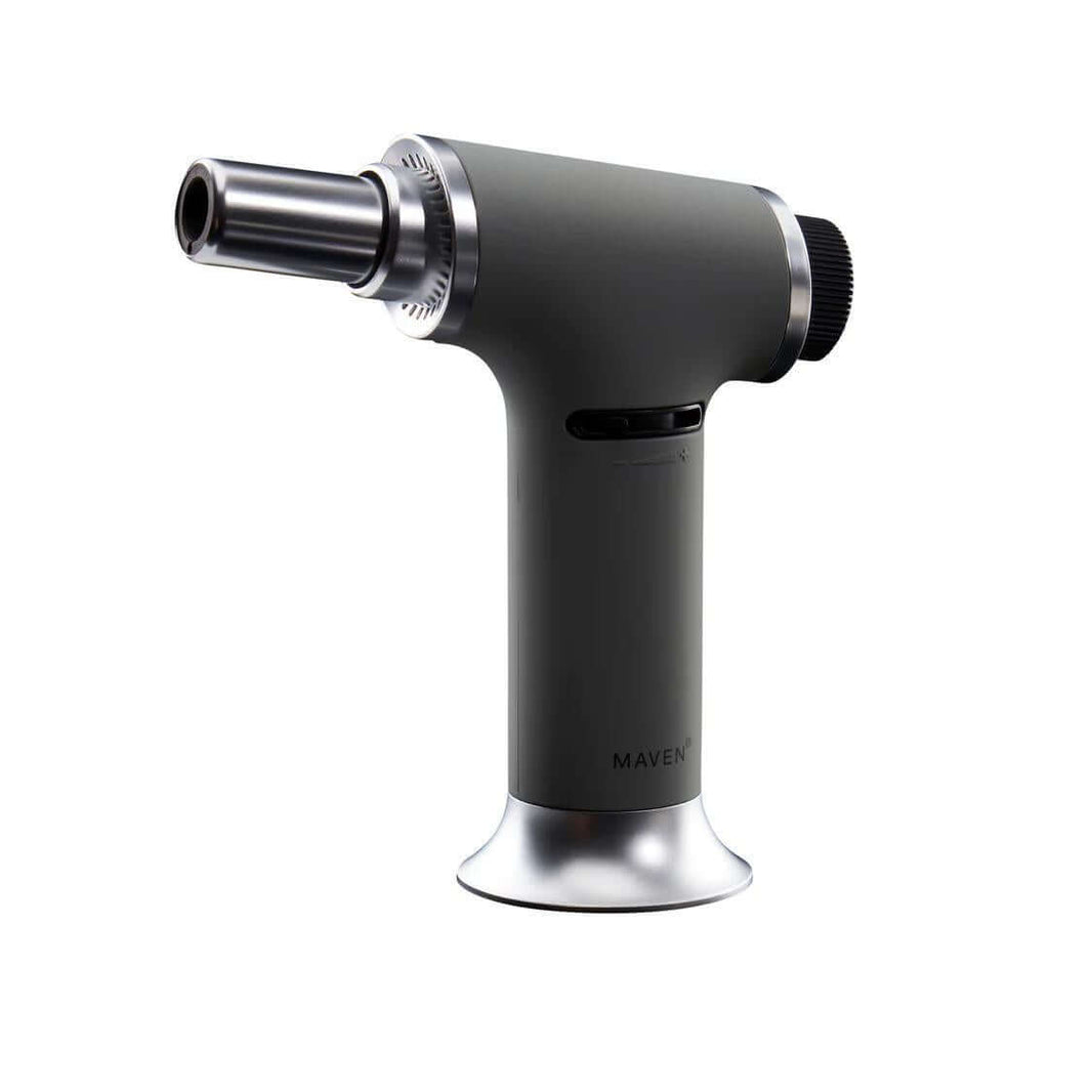 Maven Turbo Butane Torch for precision lighting and one-handed operation, featuring a sleek design and easy ignition.