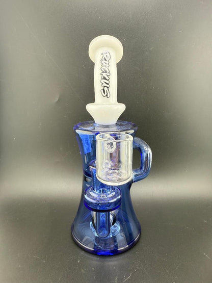 Ruckus Glass Incycler White Neck Colored Bottom 14mm 90°