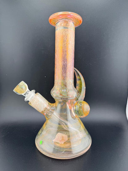 Brando Glass Heavy Fumed Beaker w/ Cold Worked Bowl 14mm 90°