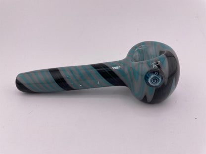 Filla John Glass Dry Pipe - Fully Worked Wig Wag w/ Milli Accent