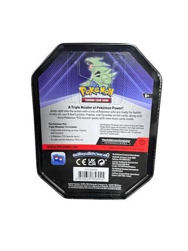 Pokémon TCG Triple Whammy Tin - Tyranitar 3 Booster Packs (English)