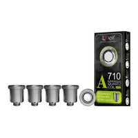 Lookah 710 Connect Quartz Coil Type A for electric dab rig, pack of 5 replacement atomizers.