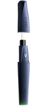 Focus V Saber electronic dab tool in navy, features 3 power levels and LED spotlight for precise use.