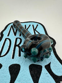 Filla John Glass Hand Pipe - Fully Worked with Tactile Dots