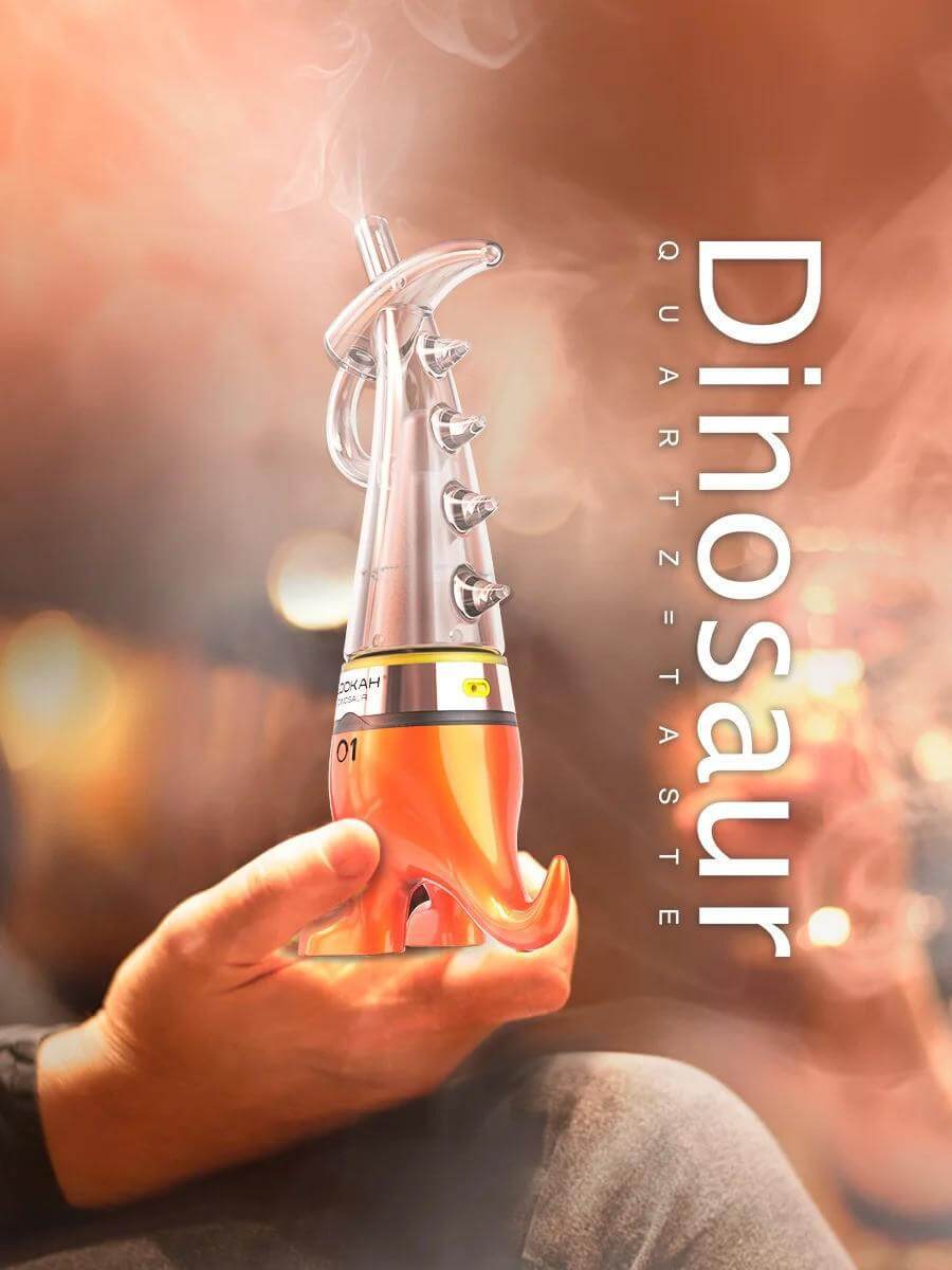 Lookah Dinosaur E-Rig showcasing innovative design and convenience for a superior dabbing experience.