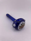 Filla John Glass Hand Pipe - Cobalt w/ Wig Wag Cap