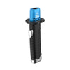 Yocan Red Katana Torch with blue top and textured black body for smokers and vapers.