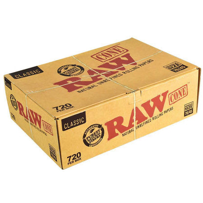 RAW Rolling Papers Classic Single Size Bulk Cones – 720 Count (70/45)