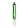 Yocan Falcon Mini Neon Glowing Vaporizer in vibrant green, compact design with magnetic atomizer for portable use.