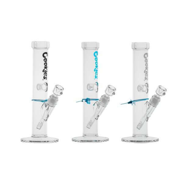 Cookies Original Straight Water Pipe set - elegant borosilicate glass design and smooth smoking experience.