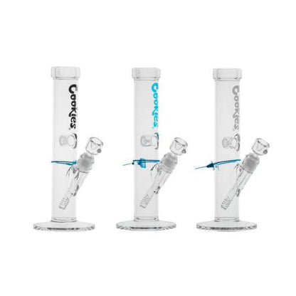 Cookies Original Straight Water Pipe set - elegant borosilicate glass design and smooth smoking experience.