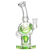 Bear Quartz dabbing rig with green accents and unique design for flavorful sessions.