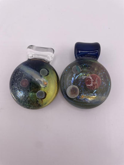 Tim Doane Glass Pendant  - Space Scene