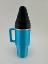 3D printed Puffco Proxy Core mug in light blue color with handle, designed for unique setups and playful looks.