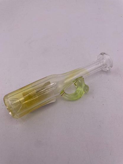 Brando Glass Onie / Chillum Pipe - Fumed Bottle w/ Color Handle