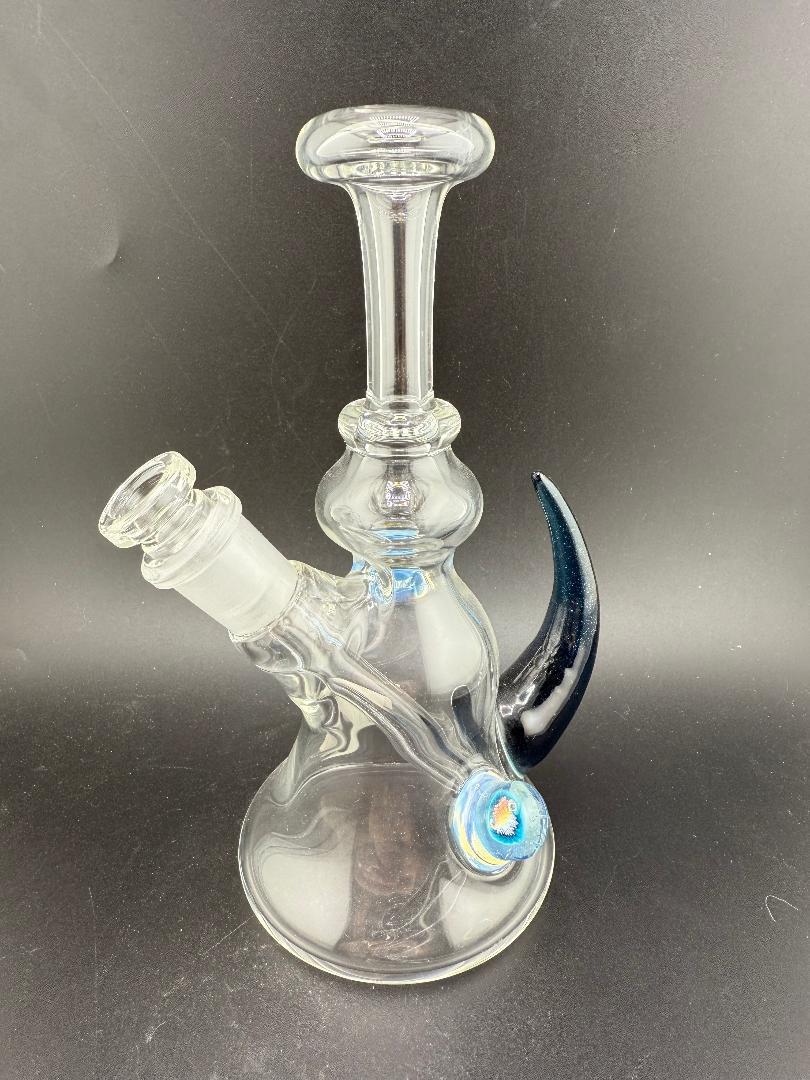 Pugsley Glass Clear Jammer w/ Colored Horn & Opal 10mm 45°