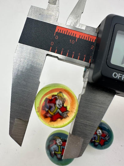 Paulson Pieces 20mm Slurper Marble – Retro Vault Mascot-Inspired Millie
