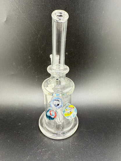Brando Glass Clear Grateful Dead Millie Mini Rig 10mm 90