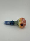 Filla John Glass Dry Pipe - Wrap And Rake Color Over White Base